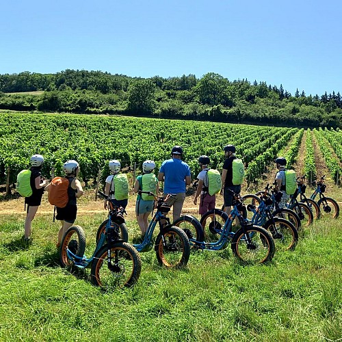 Electric scooter ride, tasting: La Mâchonnaise