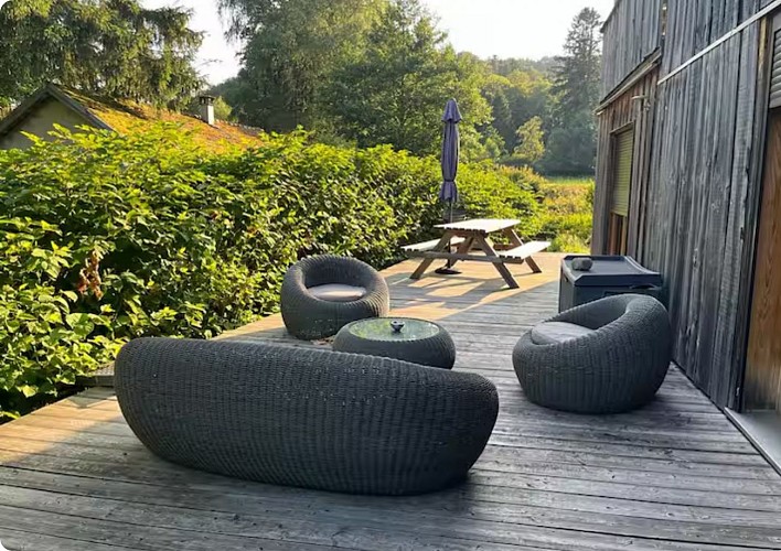 Terrasse Gîte de l'Étang