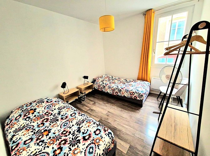 Chambre avec lits simples