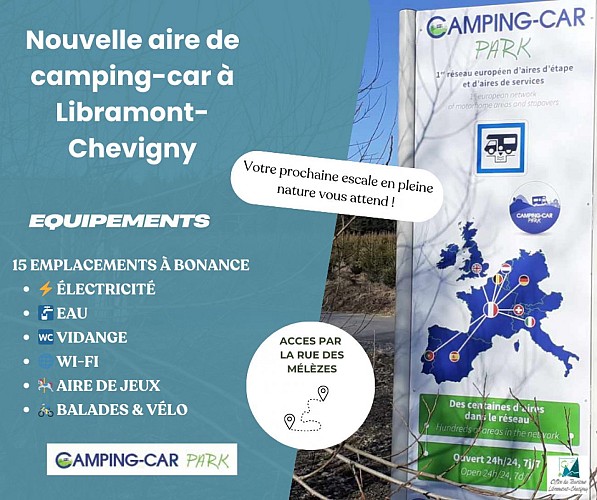 aire de camping car de Libramont