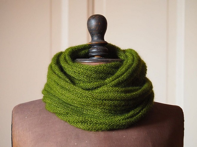 Ferme Laneya - Argelos - crédit photo Ferme Laneya - snood mohair