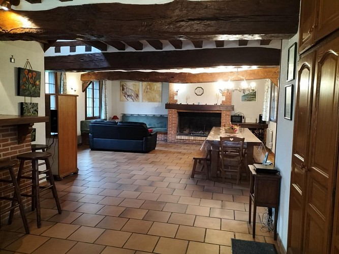 Gîte héron grande salle