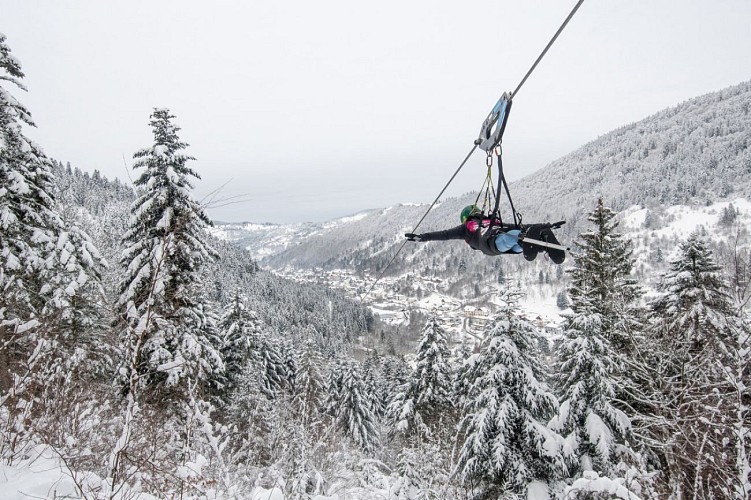 Tyrolienne "fantasticable" à La Bresse - Bol d'air