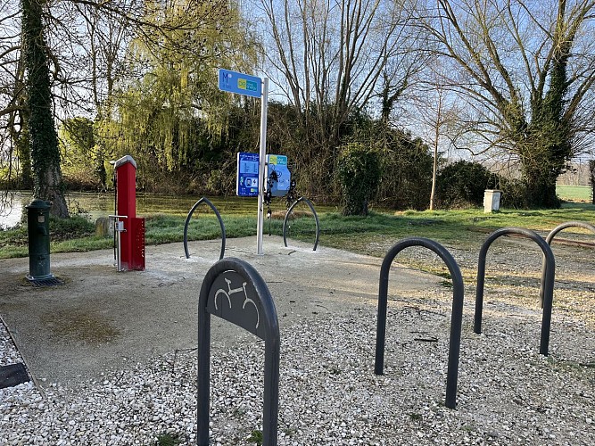 Halte pour les vélos