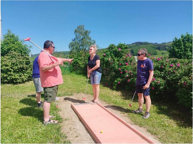 Partie de mini golf