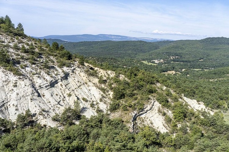 Vue ouest depuis le pas de Brugière