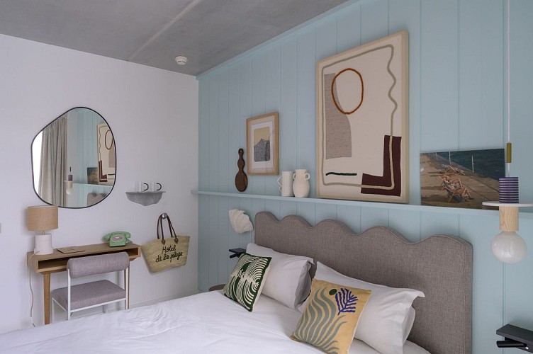 Hôtel de la Plage - Biarritz - Chambre single vue Patio