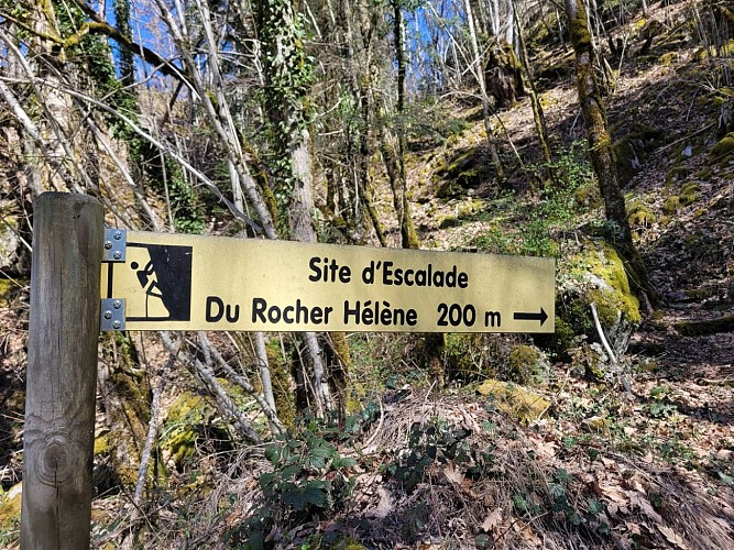 Site d'escalade du rocher Hélène