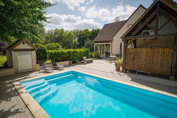 Gîte de l'âbime à Sementron avec piscine près de Guédelon en Puisaye en région Bourgogne (2)