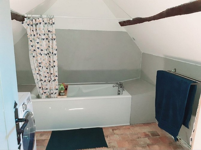 Les Aires Avoisiennes - Salle d'eau - baignoire