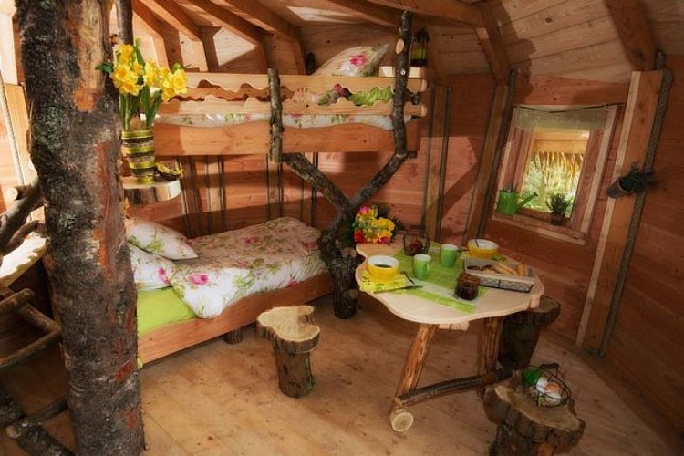 La clairière aux cabanes