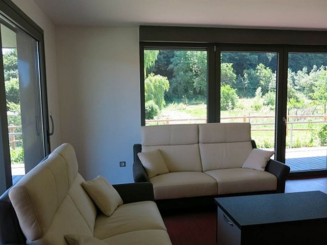 Gîte Nature et Sens : salon