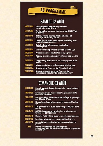 programme des 2 jours