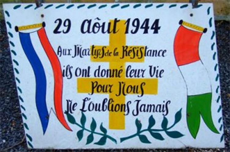 Bois de la Rosière - Résistance 2ème guerre mondiale