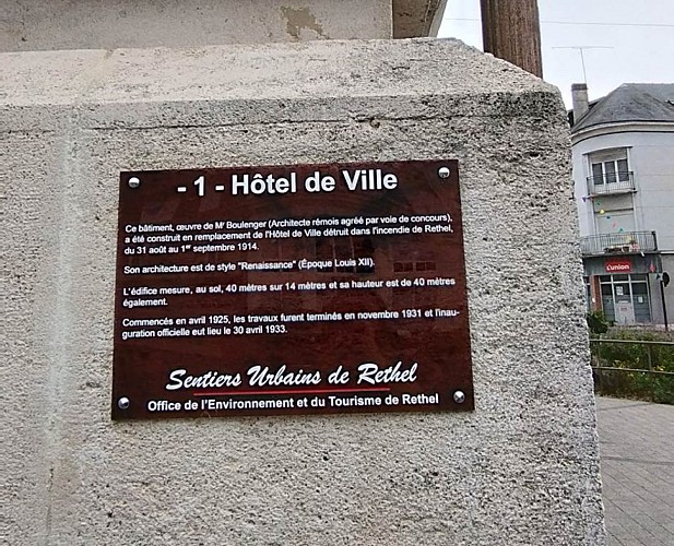 Plaque sentiers urbains