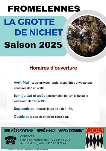 Horaires d'ouverture 2025