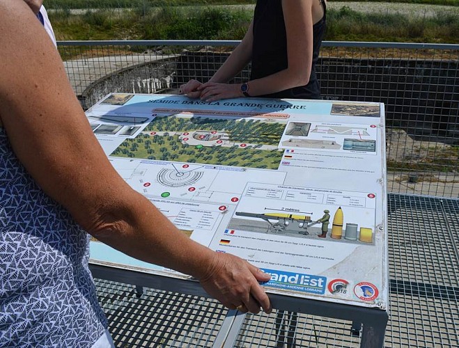 Vestiges du canon de marine allemand