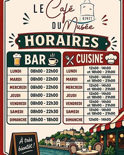 Horaires d'ouverture