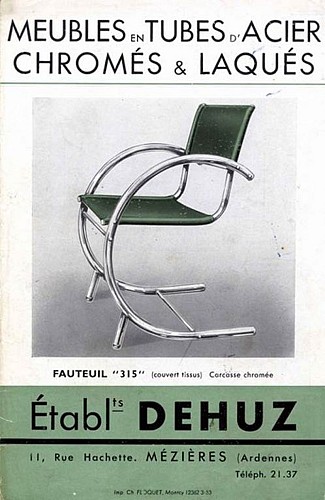 Affiche de l'ancienne usine de petite métallurgie Dehuz