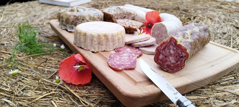 Plateau de charcuterie de la Ferme du Bois Vérin