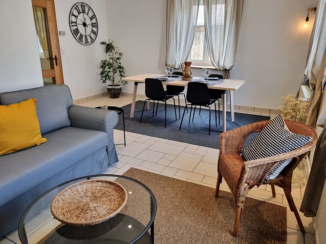 Cosy Bretzel - Grande pièce salle à manger et salon