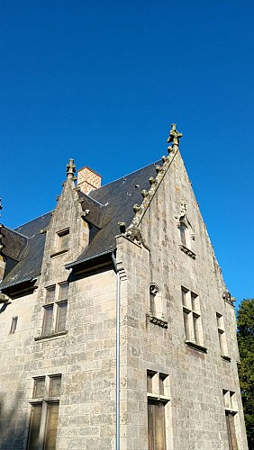 Gargouille à  l'angle du château