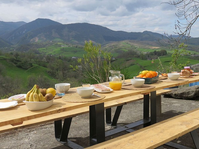 Vue sur les montagnes