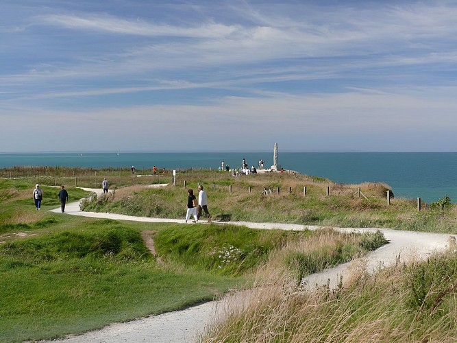 Visite de la pointe du Hoc à Criqueville en Bessin dans le Calvados