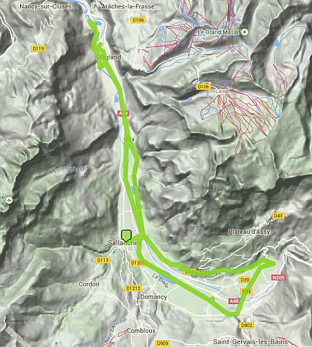 Circuit cyclo Sallanches/Magland/Passy