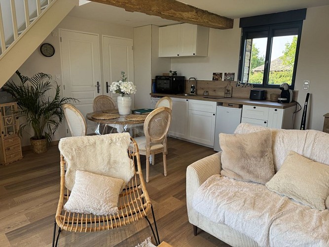 Le gîte de Brocottes - Hotot-en-Auge - la cuisine équipée