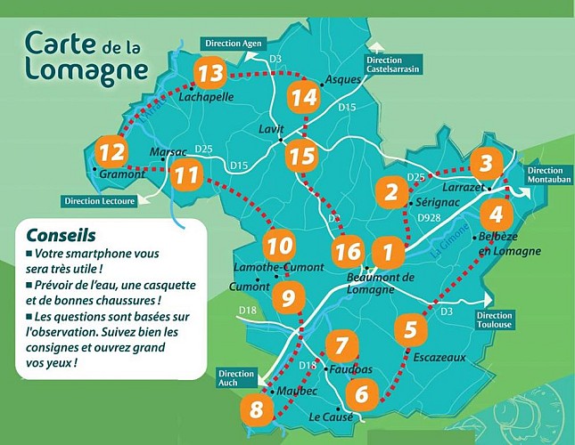 Rallye-énigmes voiture "La tournée des gourmets"