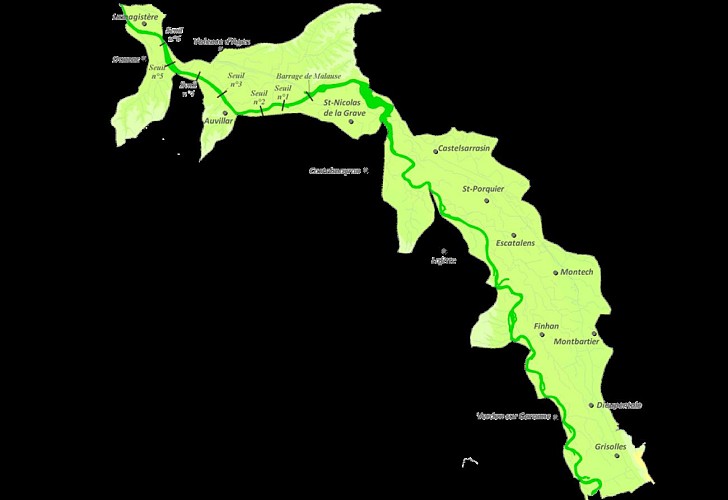 Parcours de pêche nocturne de la carpe en Tarn et Garonne