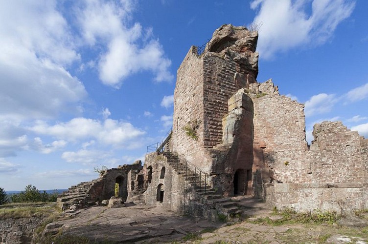 Vue du Château fort de Hohenbourg
