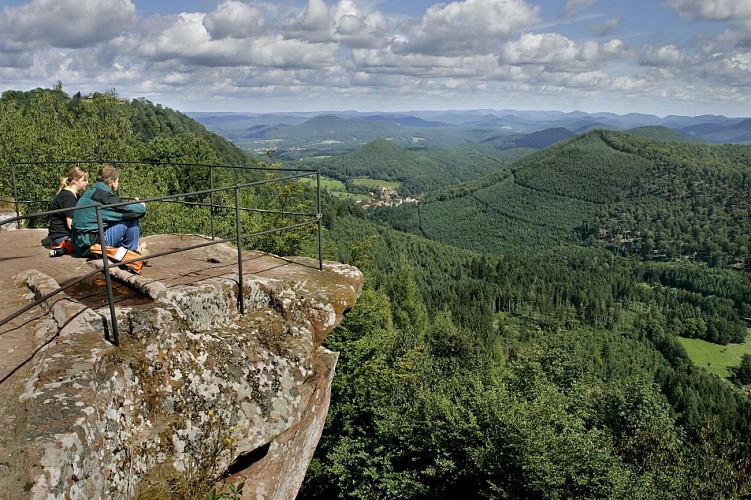 Vue depuis les ruines du Loewenstein