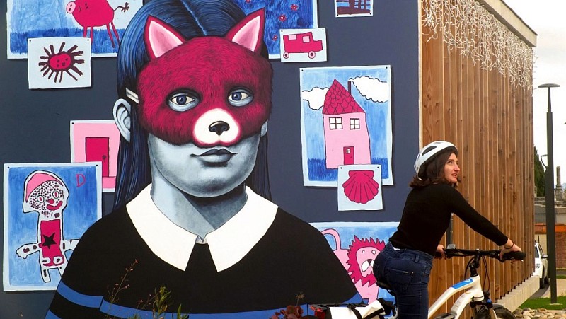 Fresque Murale : Portrait de Amandine URRUTY
