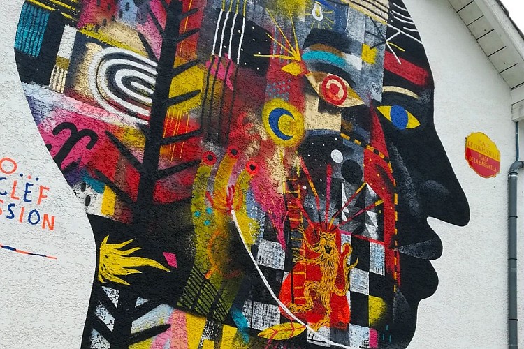 Fresque Murale : The Inside Mess de Pedro et Kazy-K