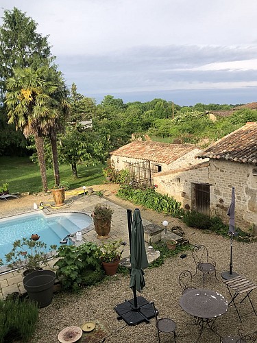 Gîte La Louise vue piscine