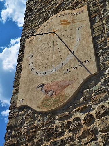 Cadran solaire de l'église du village