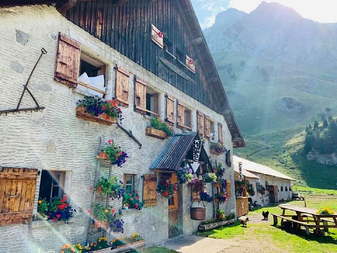 Berghütte „Refuge de Bise“