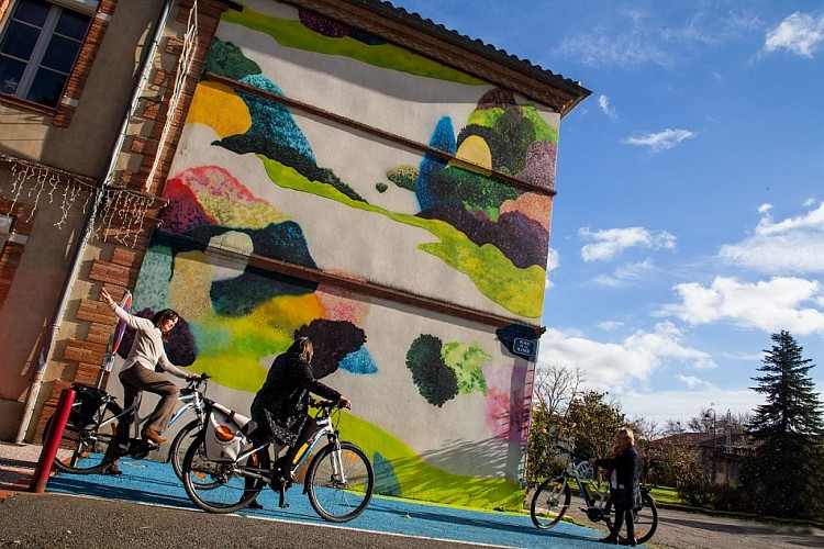 Fresque Murale : Je reste là de Jérôme SOUILLOT