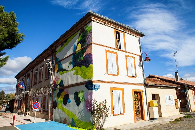 Fresque Murale : Je reste là de Jérôme SOUILLOT