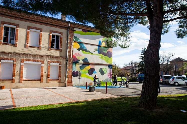 Fresque Murale : Je reste là de Jérôme SOUILLOT