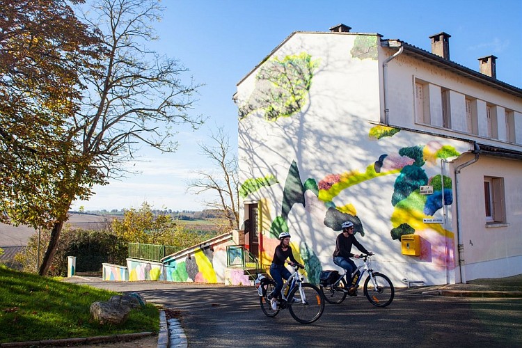 Fresque Murale : Je reste là de Jérôme SOUILLOT