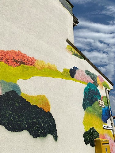 Fresque Murale : Je reste là de Jérôme SOUILLOT