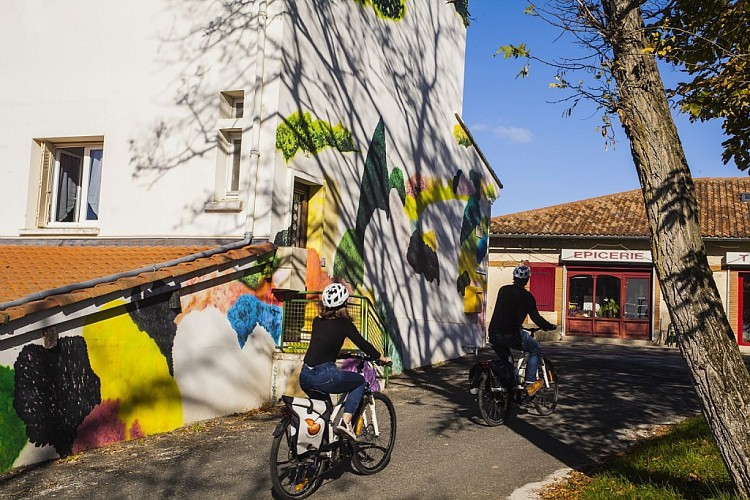 Fresque Murale : Je reste là de Jérôme SOUILLOT
