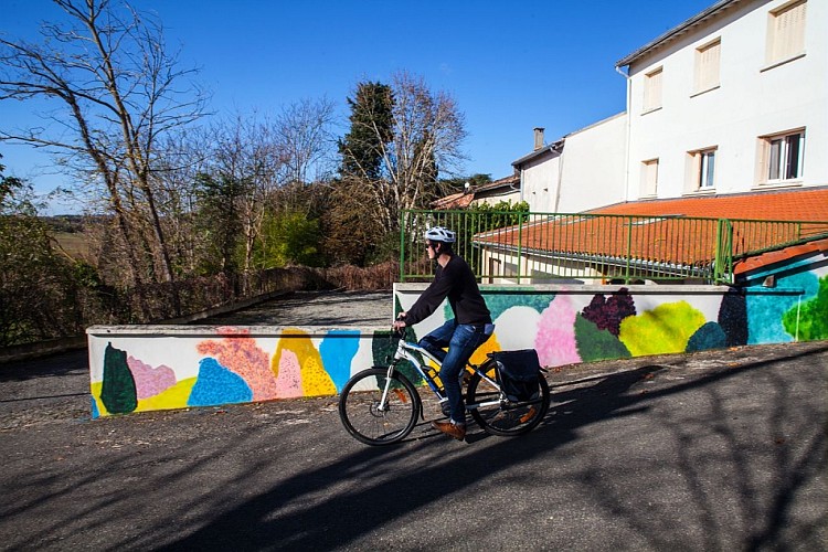 Fresque Murale : Je reste là de Jérôme SOUILLOT