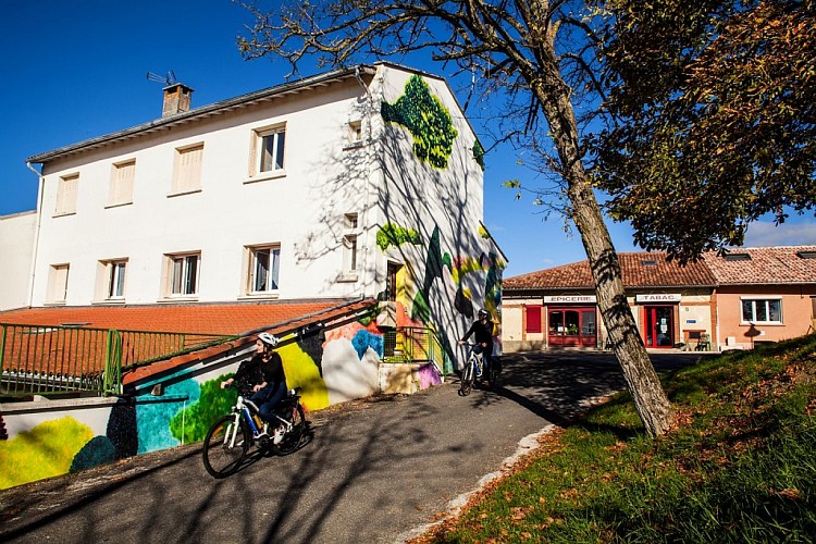 Fresque Murale : Je reste là de Jérôme SOUILLOT