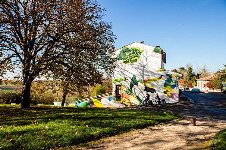 Fresque Murale : Je reste là de Jérôme SOUILLOT