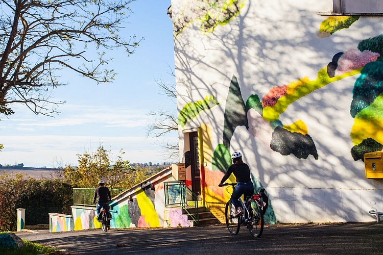 Fresque Murale : Je reste là de Jérôme SOUILLOT