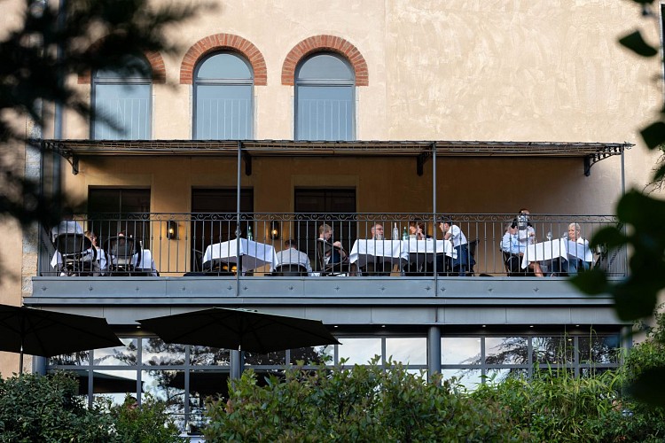 Terrasse supérieure du restaurant